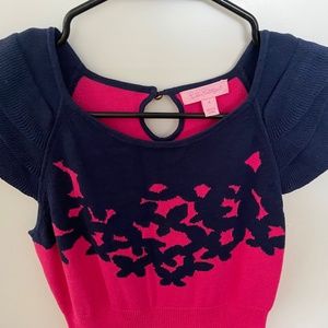 Lilly Pulitzer Cap Sleeve Sweater Dress - Sz S